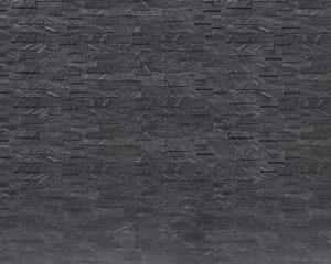 Chapa de pizarra Diseño moderno 3D Línea flexible impermeable Chapa de piedra negra fina Revestimiento de pared interior/exterior de mármol artificial - Product Image 1