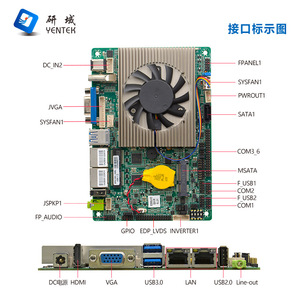 Placa Base Industrial Yentek Mini ITX de 10.ª Generación, I5 10210U/8260U, Doble LAN, 6 SATA, DDR4 de Canal Único - Product Image 3