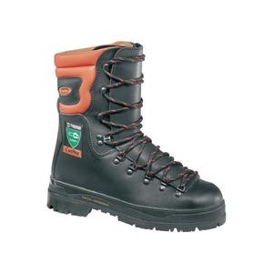 Botte de sécurité forestière Cutstop High size 41 noir/orange pleine fleur cuir de vache S3 E P WRU FO HRO SRA - Product Image 1