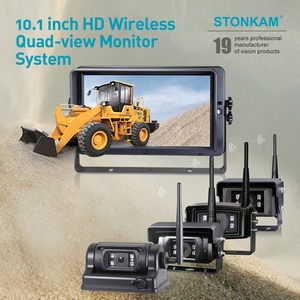Hệ Thống <span class=keywords><strong>Camera</strong></span> Dự Phòng Kỹ Thuật Số Không Dây HD 10.1 Inch Cho Máy Kéo Hỗ Trợ <span class=keywords><strong>Camera</strong></span> Không Dây 4CH - Product Image 2
