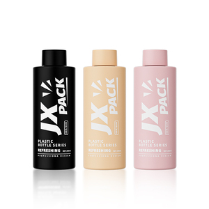 Flacon de gel douche vide rond de luxe personnalisé avec logo couleur 250 ml 300 ml, emballage en plastique <span class=keywords><strong>pour</strong></span> soins capillaires avec bouchon à visser - Product Image 3