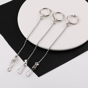 Double-Headed Chain <b>Earring</b> Findings Metal Plated Round For <b>Earring</b> Making DIY Jewelry Accessories - Product Image 3