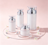 Pot à crème sous vide 15-100 ml en acrylique, distributeur de lotion/crème, emballage cosmétique