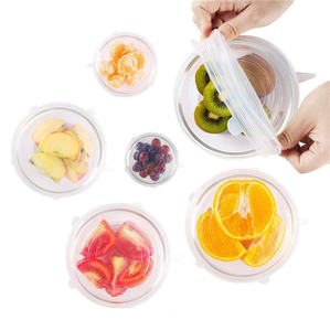 Accessoires <span class=keywords><strong>de</strong></span> <span class=keywords><strong>cuisine</strong></span>, couvercles extensibles et réutilisables, couvercles en silicone réglables pour garder la tasse fraîche, couvercle en silicone flexible <span class=keywords><strong>de</strong></span> qualité alimentaire - Product Image 3