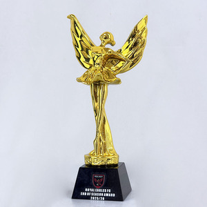 Trofeo <span class=keywords><strong>Angelo</strong></span> Ballerino in Resina Cristallo Oro Argento MH-J0475 - Product Image 5