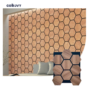 Comovy - Paneles Decorativos Acústicos de Madera para Pared, Económicos, 4x8, Adhesivos de Pared 3D para Decoración del Hogar, para Dormitorio - Product Image 2