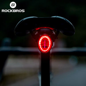 Luz Trasera para Bicicleta <span class=keywords><strong>ROCKBROS</strong></span> Inteligente Ultra Brillante, Recargable, Impermeable, LED - Product Image 3