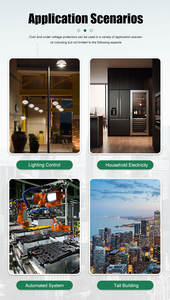 Protector de Voltaje y Corriente Industrial Monofásico Ajustable para Riel DIN, 220V/110V, 40A/63A, con Monitoreo de Sobrecorriente y Baja Corriente - Product Image 6