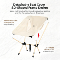 Chaise pliante légère et portable Frog Leg, personnalisable, pour le camping, la pêche et les activités de plein air
