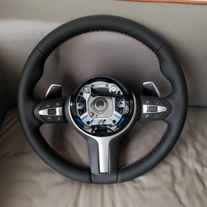 Volante de Cuero Cosido a Mano para <span class=keywords><strong>BMW</strong></span> <span class=keywords><strong>M1</strong></span> M3 M4 M5 M6 F30 F10 F15 F36 F01 F20 F22 F25 F31 F32 E90 E91 E92 X3 X4 X5 X6 - Product Image 1