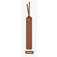 Marcapáginas de Cuero PU en Blanco y de Color Sólido con Logotipo Grabado para la Escuela, Venta al por Mayor de Fábrica, para Grabado Láser Xtool, Regalos Empresariales