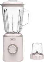 Blender électrique domestique 2-en-1 avec pot en verre de 1,5 L, portable, avec lame en acier inoxydable 304, multifonctionnel pour les hôtels