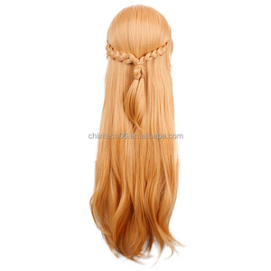 La perruque de cosplay principale de Saint Da de Sword Art Online, Asuna <span class=keywords><strong>Yuki</strong></span>, Asuka, et la perruque anime brun doré clair - Product Image 3