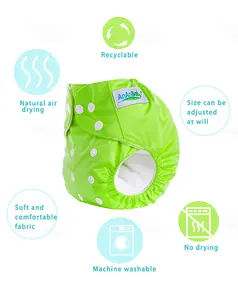 Ananbaby OEM Chine Couche écologique absorbante Vente en gros Lavable Réutilisable Couches en tissu pour bébé nouveau-né