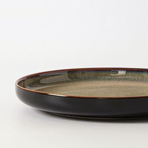 7.5 Inch <b>Ceramic</b> Round <b>Plates</b> for Restaurant Hotel Reactive Glazed Flat Bottom Shallow Dinner <b>Plate</b> Food Serving Dinner Dish - Product Image 2
