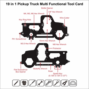 Cá nhân lưu niệm 20 trong 1 Pickup Truck đa chức năng công cụ thẻ vít điều khiển phiên bản Quà tặng khuyến mãi - Product Image 6