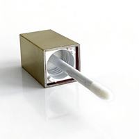 Tube à gloss à lèvres vide de 5 ml en plastique, prix d'usine, vente chaude, capacité personnalisée, logo personnalisé, brosse transparente, bouchon à vis carré