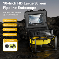 512Hz Localisateur D'égout Endoscope Caméra Compteur Compteur 8GB DVR Vidéo Inspection De Tuyau 20m 30m 50m Drain Pipeline Détection Caméra
