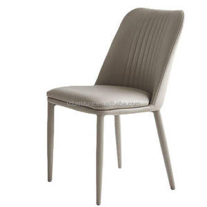 OEM/ODM Factory Customized Eco-Friendly High-Density Faux Leather Dining <b>Chairs</b> Comfortable <b>Padded</b> Luxury Modern Home Furniture - Product Image 1