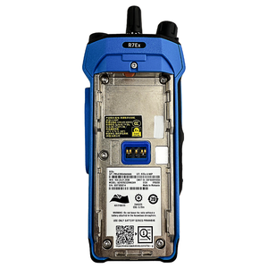 Radio Motorola R7Ex FKP a prueba de explosiones, DMR, con certificación ATEX e IECEx, IP68, resistente, walkie-talkie para uso marítimo, en refinerías y en sitios mineros. - Product Image 6