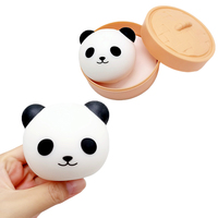 Jouet moelleux en forme de panda avec boîte de rangement