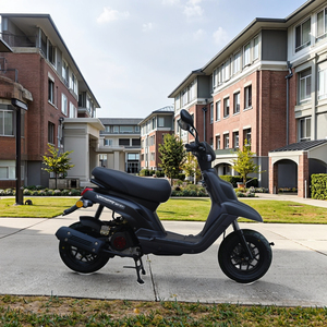 <span class=keywords><strong>Scooter</strong></span> à Essence <span class=keywords><strong>50cc</strong></span> 2 Temps Noir Mat avec Nouveau Design pour Motocyclettes - Product Image 4