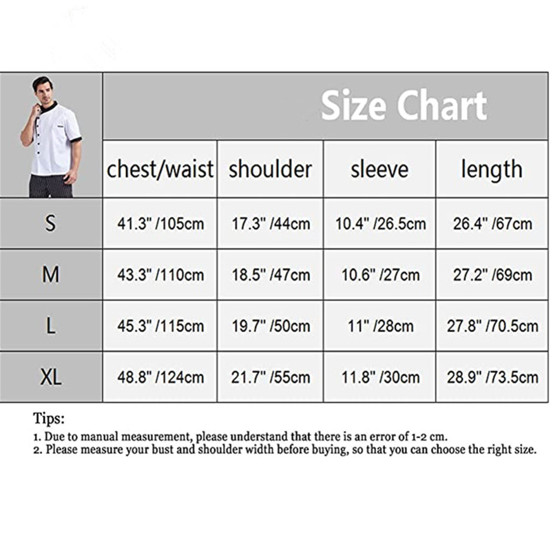 Wholesale Unisex Short Sleeve Restaurant Chef Uniform