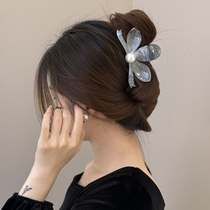 Pinzas para el Cabello con Diseño de Pintura al Óleo Vintage y Perlas para Mujer, Accesorios para el Cabello para Bodas y Fiestas - Product Image 2