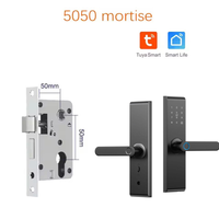 Cerradura Inteligente Digital TYSH con Control Remoto Wifi, Lector de Huellas Dactilares, NFC y Código, Compatible con Puertas de Aleación de Zinc y Acero para Hogar y Hotel