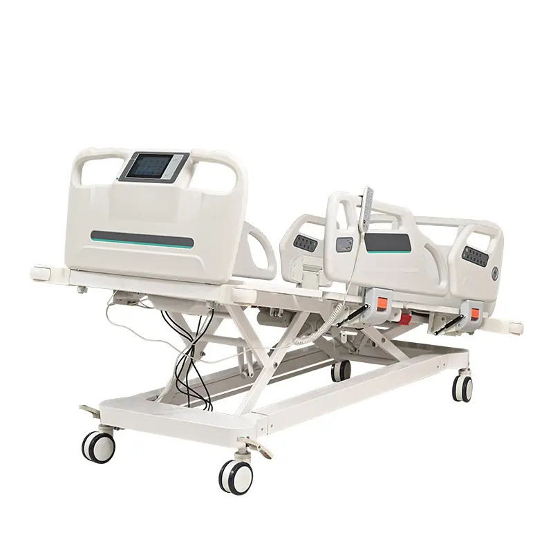 Garantía de por vida Cama eléctrica de cinco funciones ICU Cama de hospital médica para pacientes de 5 funciones para hospital con función de pesaje