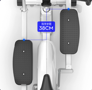 จักรยานออกกำลังกายแบบอิลิปติคอลพร้อมแรงต้านแม่เหล็กสำหรับขายส่ง, จักรยานอิลิปติคอลสำหรับใช้ในบ้านพร้อมจอ LCD, เซ็นเซอร์วัดอัตราการเต้นของหัวใจ - Product Image 3