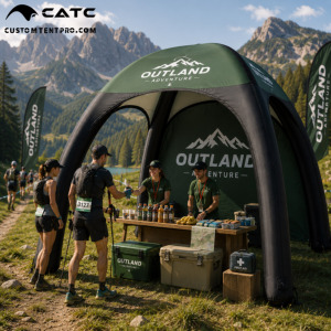 Carpa Inflable Hermética Profesional CATC con Diseño <span class=keywords><strong>de</strong></span> Araña |   Punto <span class=keywords><strong>de</strong></span> Control para Carrera <span class=keywords><strong>de</strong></span> Montaña |   Estación <span class=keywords><strong>de</strong></span> Hidratación con Bomba <span class=keywords><strong>de</strong></span> Aire Eléctrica Silenciosa - Product Image 1