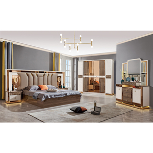 <span class=keywords><strong>Coiffeuse</strong></span> <span class=keywords><strong>de</strong></span> luxe moderne en bois avec miroir LED et <span class=keywords><strong>chaise</strong></span> pour chambre à coucher - Product Image 2