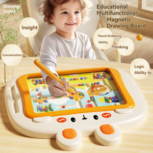 Jouets Montessori Planche occupée pour les tout-petits Jouets magnétiques Puzzle <span class=keywords><strong>Jeu</strong></span> <span class=keywords><strong>de</strong></span> <span class=keywords><strong>labyrinthe</strong></span> <span class=keywords><strong>Jeu</strong></span> éducatif <span class=keywords><strong>de</strong></span> blocs magnétiques Jouets pour enfants Apprentissage - Product Image 3