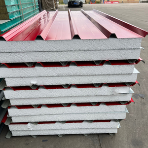 Tableros de espuma Eps <span class=keywords><strong>para</strong></span> techo de casa, Panel sándwich de acero <span class=keywords><strong>para</strong></span> Material de construcción, aislamiento insonorizado <span class=keywords><strong>para</strong></span> casa prefabricada - Product Image 3