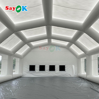 Tente de pulvérisation automobile en PVC résistante aux intempéries, grande cabine de peinture gonflable pour voitures