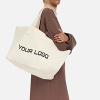 Sac à main islamique personnalisé, sac fourre-tout en toile de coton lourd de haute qualité, sac abaya musulman pour le shopping