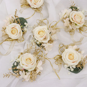 Nhà Sản Xuất Nhà Cung Cấp Mới Cô Dâu Corsage Với Ngọc Trai Nhân Tạo Hoa Cưới Làm Lụa Vải Halloween Tốt Nghiệp Ngày Của Mẹ - Product Image 4