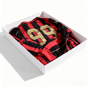 复古足球队服衬衫热转印足球球衣经典足球服可定制球队名称 100% 男士 - Product Image 1