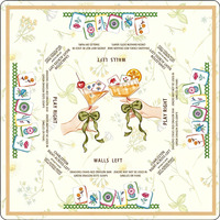 Tapis de Mahjong américain imprimé avec motif de parcours de golf, tapis de table antidérapant pour les amateurs de golf et les amateurs de Mahjong