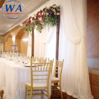 Système de toile de fond à double barre transversale pour mariages et événements