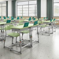 Fournisseur professionnel Mobilier scolaire Ensemble table et chaises Chaise de bureau d'étude en plastique pour salle de classe
