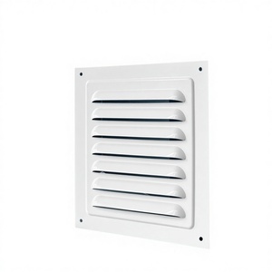 Rejilla de Ventilación Cuadrada de Aluminio para Pared, con Aspas a 45 Grados, Espaciado de 3/8 Pulgadas, Diseño Minimalista, Fácil Instalación, para Uso en HVAC - Product Image 2