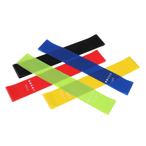 Juego de bandas de resistencia de entrenamiento de gimnasio en casa de 5 piezas personalizadas estiramiento de látex natural para Yoga Pilates deportes OEM Etiqueta Privada - Product Image 1