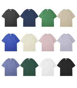 Wholesale 220G Cheap Price 100% Cotton Custom LOGO Printing Classic Plain Short Sleeves Vintage White T Shirts for Men