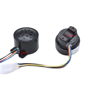 Klaxon de tricycle électrique 12V noir 25mm 31mm, avertisseur sonore, clignotant, klaxon de recul, klaxon vocal - Product Image 1