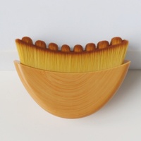 Nouvelle brosse de contour lymphatique pour le visage avec poils synthétiques, grattoir facial pour le contour, pour les soins des yeux et du cou, positionnement pratique de la poignée