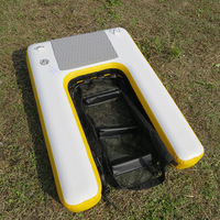 Planche flottante gonflable pour animaux de compagnie en EVA antidérapante, rampe aquatique pour chien, tapis de surf pour chien, jouet d'entertainment aquatique pour animaux de compagnie pour yacht et piscine