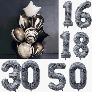 Globo de Helio Personalizado de 40 Pulgadas con Número en Degradado, Globo Digital de Aluminio Dorado, Plateado y Rosa para Fiestas de Cumpleaños, Se Llena con Aire - Product Image 6