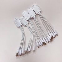 Câble de charge multi-USB 3-en-1 pour téléphone portable avec gaine TPE, batterie externe et support de téléphone – Chargeur promotionnel personnalisé